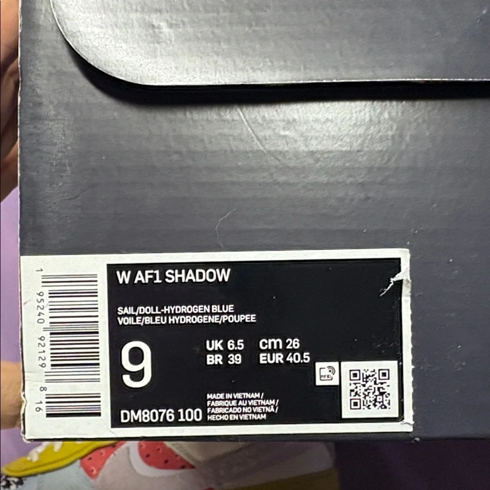 Nike AF1 Shadow Sail/Doll-Hydrogen Blue - Picture 7 of 7